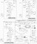 Carburetor Fuel Supply Diagram and Parts List for  Briggs and Stratton Engine